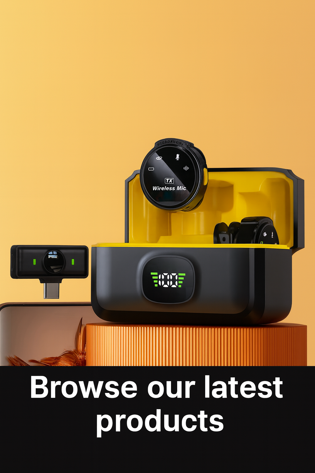 Wireless Lavalier Microphone – Noise Cancelling (iOS/Type-C)